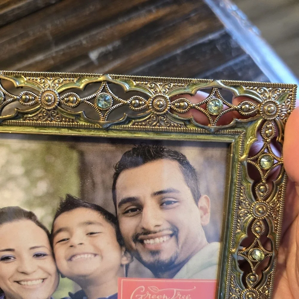 Vintage Y2k Filigree Trim‎ 6x4 Picture Frame With Black Felt Back